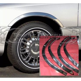 Trims Express for:1989-1991 Mitsubishi Eclipse Stainless Lip Arch Fender Wheel Well Trim 4Pc