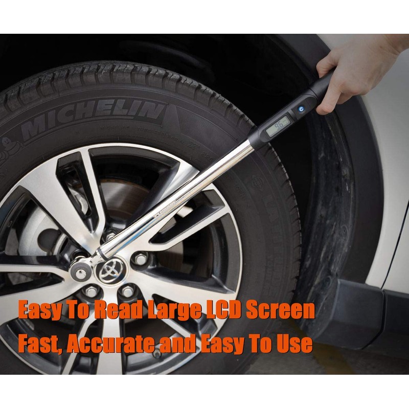 Summit Tools 1/2 inch Digital Torque Wrench, 12.5-250.7 ft-lbs (17-340