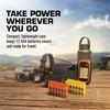 Storacell by Powerpax AAA Battery Storage Caddy, Orange, Holds 12
