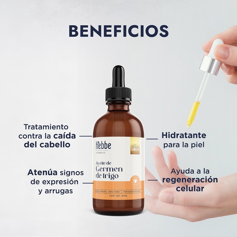 HEBBE - Aceite de Germen de Trigo 100ml | Antioxidante