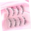 Baluue 4pair Natural False Eyelashes Style Long Thick Magnetic Lashes
