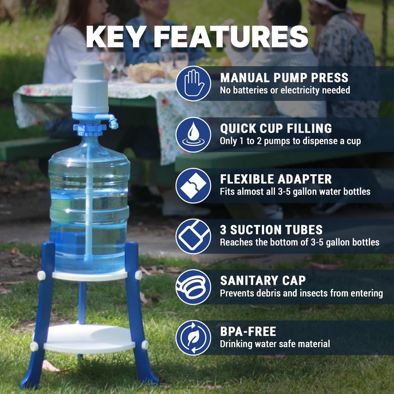 Dolphin Water Dispenser (NO BPA) Drinking Water Pump for 3