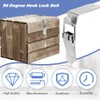 Antesen 4 Pcs 90 Degree Hook Lock Bolt 304 Stainless