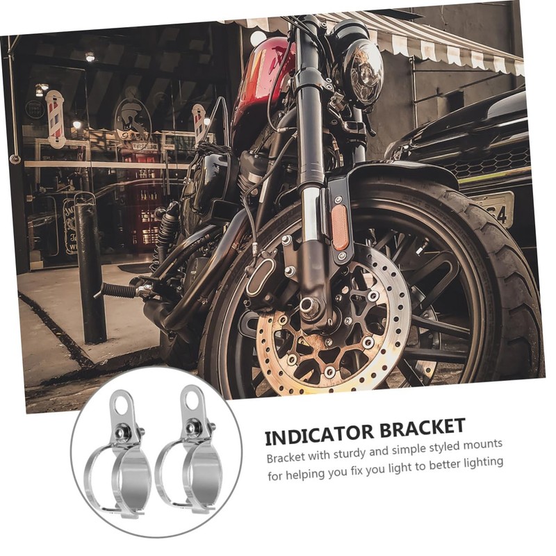 FUNOMOCYA 2 Pcs Motorcycle Turn Signal Fork Bracket for Fork
