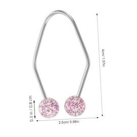 SAFIGLE 2Pcs Stainless Steel Dimples Trainer for Cheeks Comfortable Facial Dimple Maker with Pearl Detail Lightweight and Stylish Face Exerciser for Women