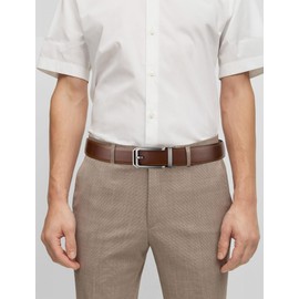 SKiporty Brown Belt Men Ratchet Belts Dress Casual Leather Belt for Men With Slide Adjustable Click Buckle Gifts Box B-Brown 28" to 34" Waist Adjustable