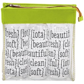 C.R. Gibson 3-Piece Travel Bottle Kit, By Iota Chic, Lime, One Size