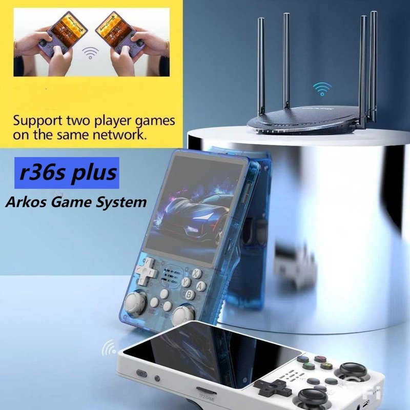 R36splus Retro Handheld Game Console 4.0 inch Screen , 64GB