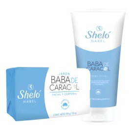 2 Pack Crema Facial  Jabón Baba Caracol Sheló Nabel                                                                                                   