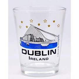 Dublin Ireland The Samuel Beckett Bridge Shot Glass