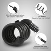ValueMax Bicycle Lock Combination Lock Cable Lock 150 cm, 5