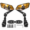 Adjustable Bicycle Rearview Mirror for Handlebar Mounting – Wide-Angle Rear