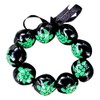 BlueRica Hand Painted Kukui Stretch Bracelet (Green Turtle)