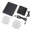 Solar Panel Fan 10W Exhaust Fan Dual Layer Metal Shell