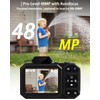 Digital Camera, Bextgoo 4K Vlogging Camera with 64GB Card, 48MP