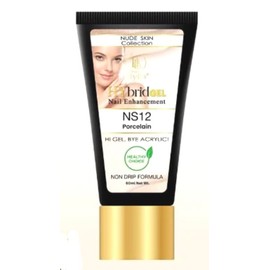 HyGEL Hybrid Nail Gel, Nude Skin Collection SINGLES, 60ml (Porcelain, NS12)