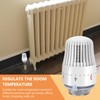 BYZESTY Heating Thermostat Radiator Thermostat Head Heating Controller: Pack of