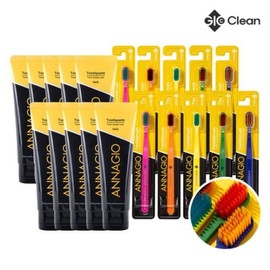 Geoclean Annazio Bad Breath Care Toothpaste 100g (10 Packs) + Toothbrushes (10 Pack) / 지오클린 안나지오 구취케어 치약 100g 10개 + 칫솔 10개입