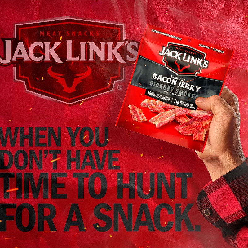Jack Link's Bacon Jerky, Hickory Smoked - Flavorful Ready to