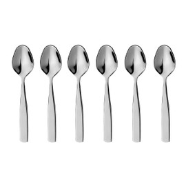 CAMRI Teaspoons Set of 6 - Stainless Steel Tea Spoons 6, Tea Spoon for Coffee & Dessert, 5.2 inches, Heavy Duty, Dishwasher Safe, Spoon Set for Home Kitchen & Restaurant (C4 - Pack of 6)