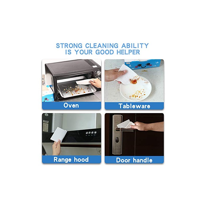 Dr.WOW 48 Count Magic Cleaning Sheets,The Disposable Thin Magic Sponge