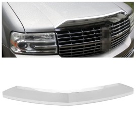 ECOTRIC Front Hood Bezel Molding Chrome Compatible with 2007-2014 Lincoln Navigator Replacement for 7L7Z-16856-AA