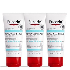 Eucerin Advanced Repair Hand Cream 2.7oz Pack of 3 Unscented Moisturizer