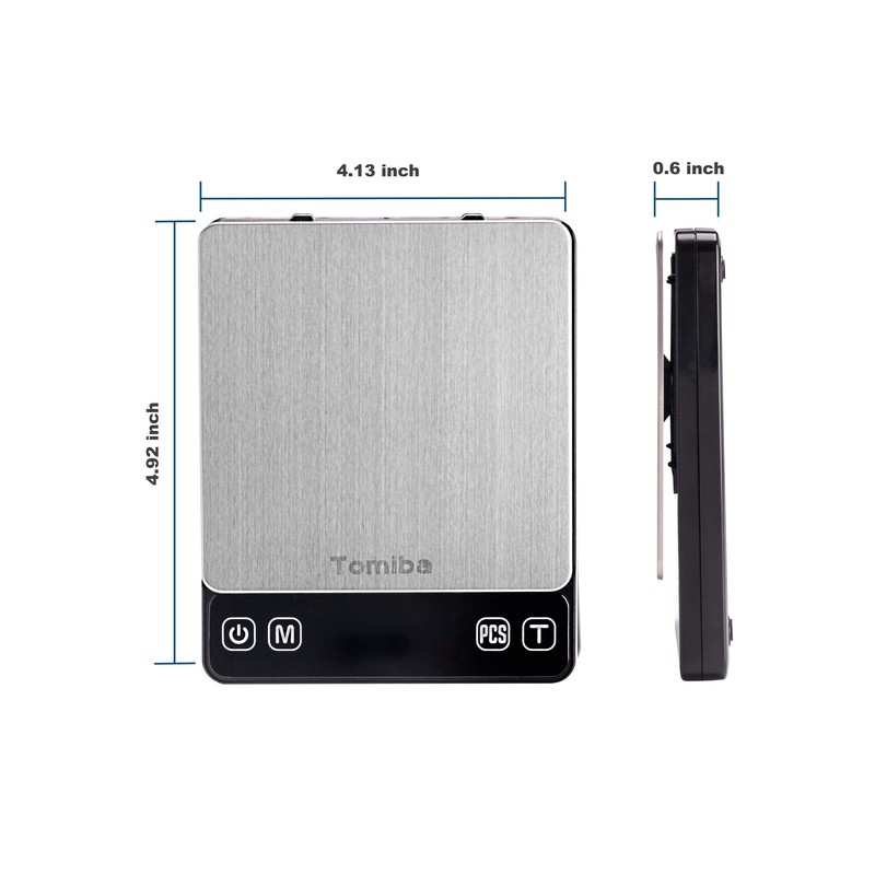 Tomiba 500g Precision Digital Pocket Scale, 0.01g Resolution, Includes a