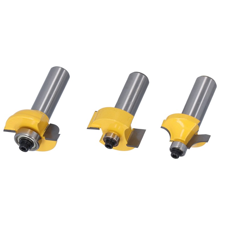 3Pcs Shaker Door Router Bit Set Premium Blade Durable Rustproof