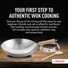 Helen's Asian Kitchen Round Bottom Wok Set, Carbon Steel and