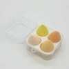 Orange Teardrop Egg Puff 4-Piece Set with Puff Case Blender Puff 2ea