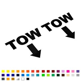 Tow MSA Specification Rally Car Sticker, Vinyl Decal Sticker, Car Bumper Sticker, Funny Caravan Sticker, JDM Tuning Sticker, 90mm Each