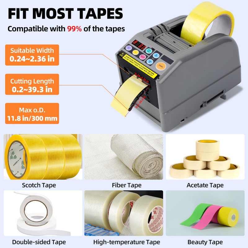Ribbon Cutting Machine, 39.9 Inches Advanced Automatic Tape Dispenser, Ideal