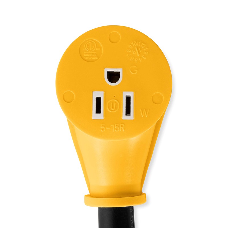 Camco RV PowerGrip Adaptador eléctrico Estilo Hueso de Perro con