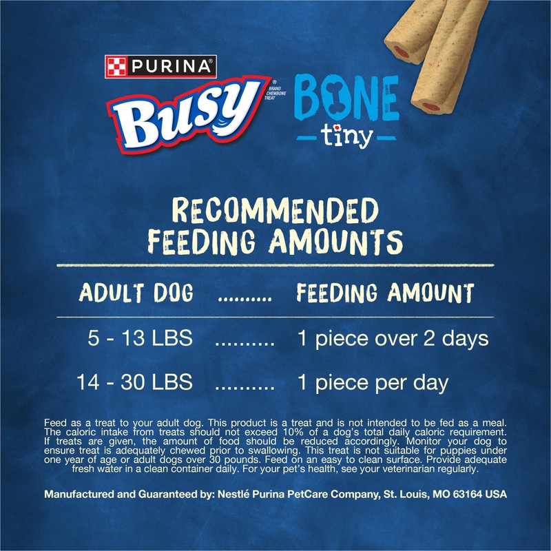 Purina Busy Bone Adult Toy Breed Dog Chew Bone Treats,