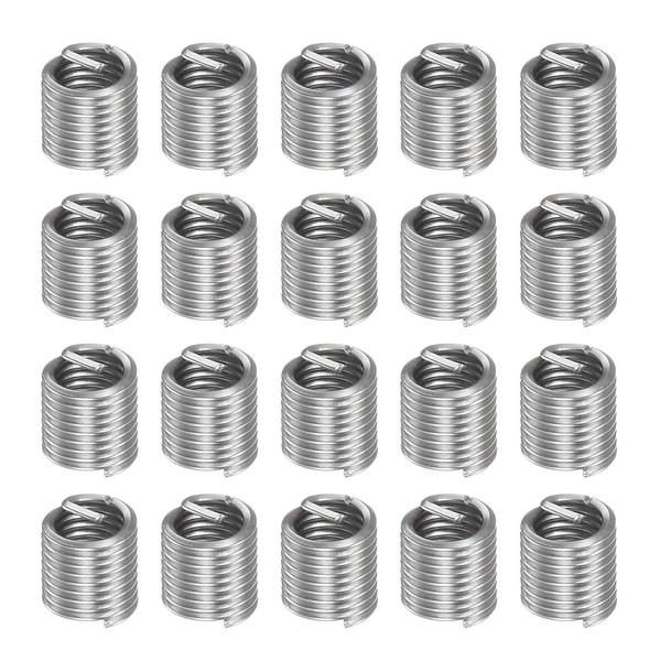 uxcell Wire Thread Inserts Thread Sleeves 304 Stainless Steel Helical