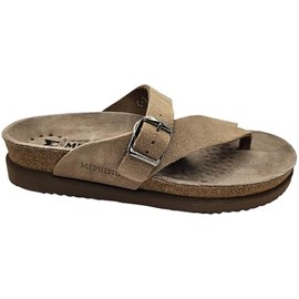 Mephisto Women's Helen Flat Sandal, Warm Grey, 10