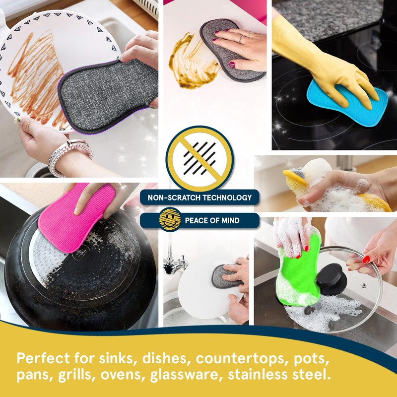 Multi-Purpose Kitchen Pads by Smith’s® | 12 Pack | Washing