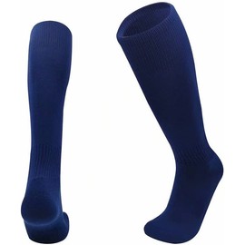 Trendy Lane Football, Rugby, Hockey Sports Knee High Long Socks, Kids, Adults, juniors, Unisex Knee High Sport Socks Outdoor game Soccer Socks (6-11, Navy)