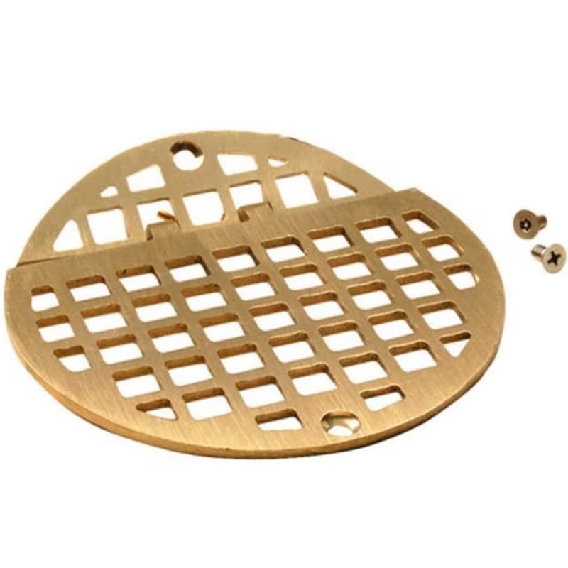 Hinged Floor Drain Grate, 6" Round