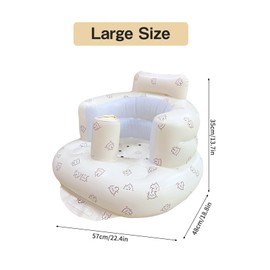 Baby Inflatable Seat, Inflatable Baby Seat for Babies, Baby Floor Seats for Riding on, Inflatable Seat Baby, Infant Back Support Sofa, Portable Inflated Dining Room Chair