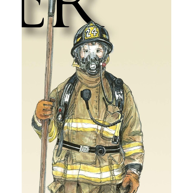 History of the American Firefighter Print - 11 3/4" By