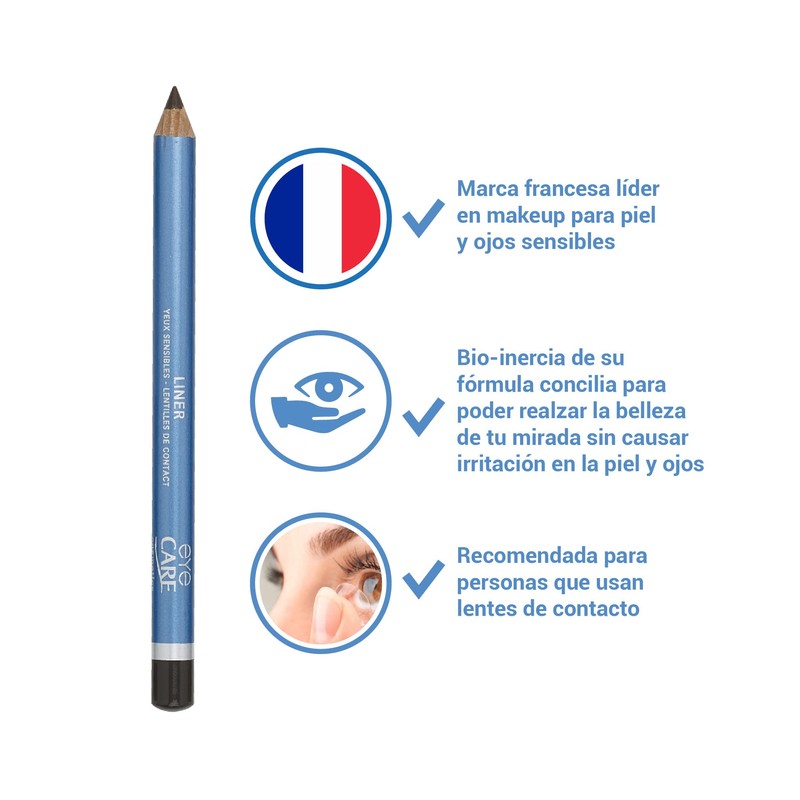 EYE CARE Kajalstift/Eyeliner, fest Farbe: braun, 1er Pack (1 x
