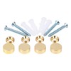 Tornillos de espejo, tapa de latón decorativa, clavos de espejo,