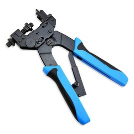 NUZAMAS Cable Crimper Coax Compression Crimping Tool for F/BNC/RCA Connectors RG59 RG6 with Stick-Clamping Technique Waterproof Quikc Release