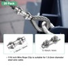 M METERXITY 20-Pack M2 Wire Rope Clips Duplex Double Bolt
