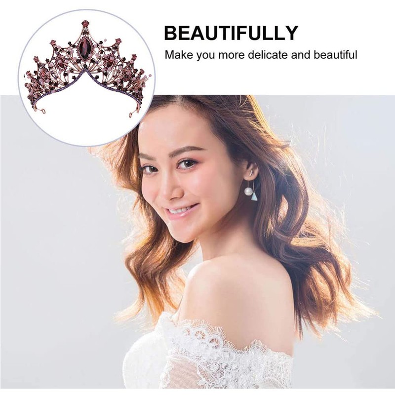 Baroque Bridal Crowns, Baroque Rhinestone Headband, Crown Crystals, Wedding Tiara,