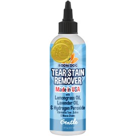 Bodhi Dog Tear Stain Remover - Removes Tears, Saliva & Mucus Stains from Dogs & Cats - Gentle, Natural Solution for Sensitive Fur & Coats, Alcohol-Free, Made in USA (8 Fl Oz)