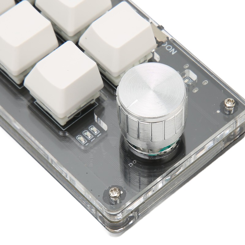6 Key Mini Keypad with Knob Blue Switch Wired USB