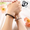 Sahoottie 2Pcs Couples Bracelets Matching Bracelets for Couples Gf Gifts